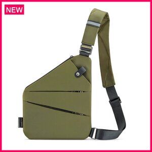 Anti Theft Crossbody Travel Bag, Multi-Pocket Sling with Adjustable Strap